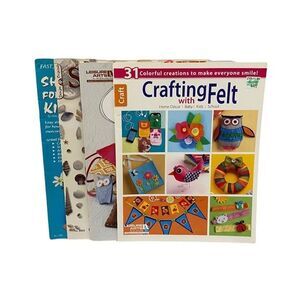 Lot of 4 Magazine Crafting with Felt and Seashells Fabulous Felt and Seashells